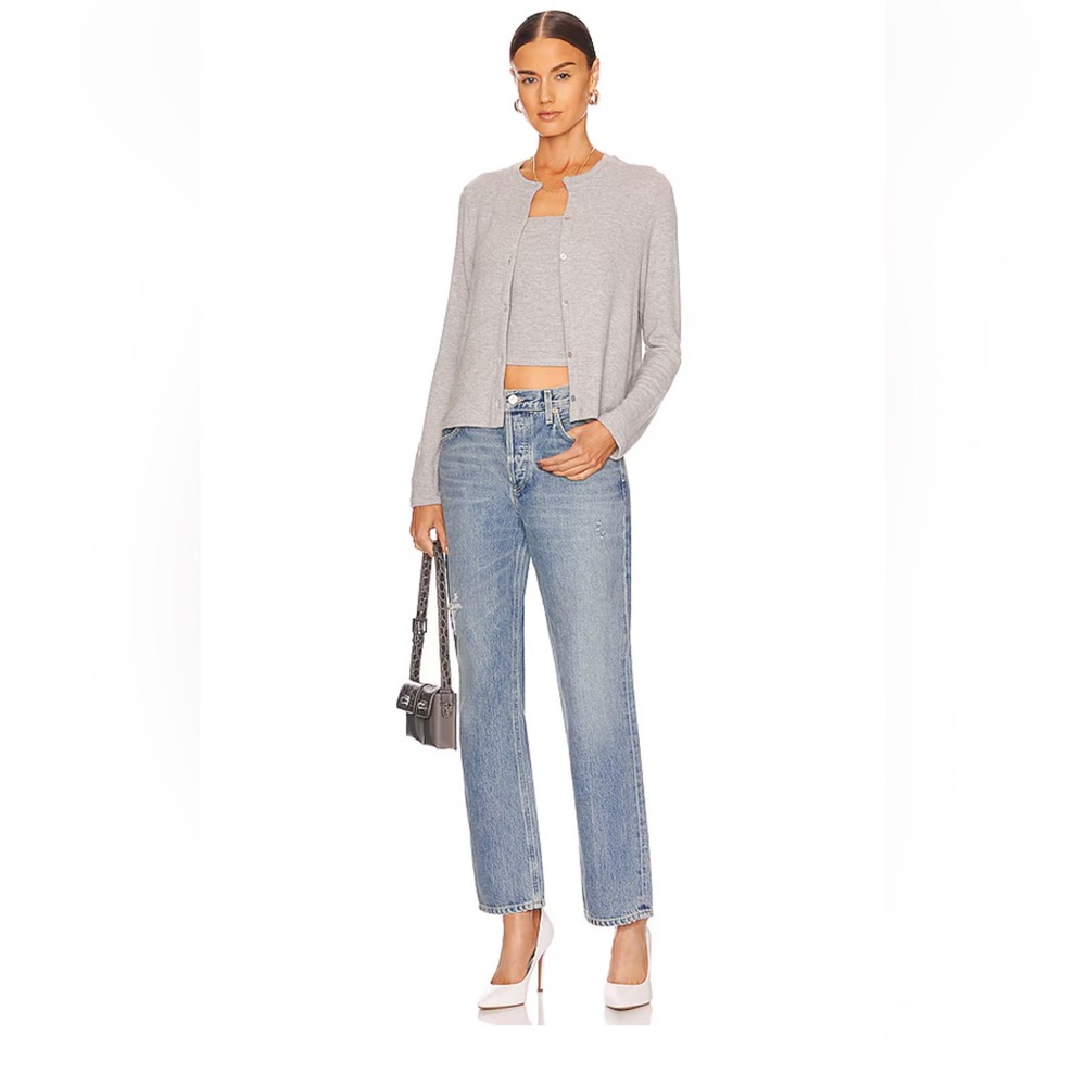 DONNI. Tube top and sweater set